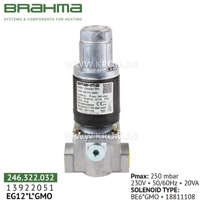 Brahma 13922051 EG12*L*GMO gas valve