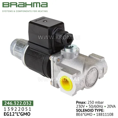 Brahma 13922051 EG12*L*GMO gas valve