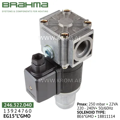 Brahma 13924760 EG15*L*GMO gas valve