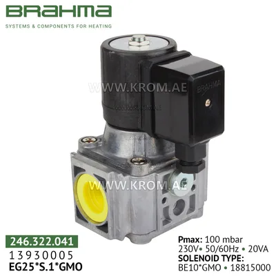 Brahma 13930005 EG25*S.1*GMO gas valve