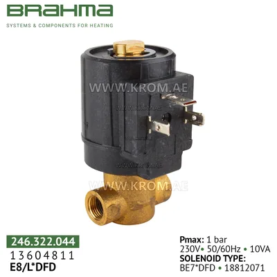 Brahma 13604811 E8/L*DFD gas valve