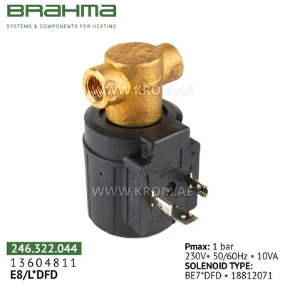 Brahma 13604811 E8/L*DFD gas valve