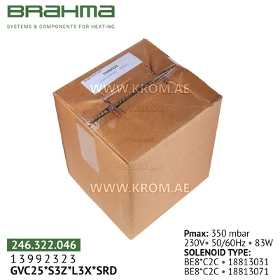 Brahma 13992323 GVC25*S3Z*L3X*SRD gas valve