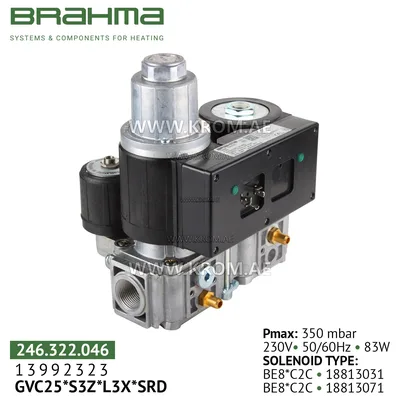 Brahma 13992323 GVC25*S3Z*L3X*SRD gas valve