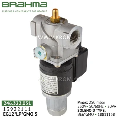 Brahma 13922111 EG12*LP*GMO5 gas valve