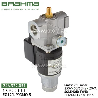 Brahma 13922111 EG12*LP*GMO5 gas valve