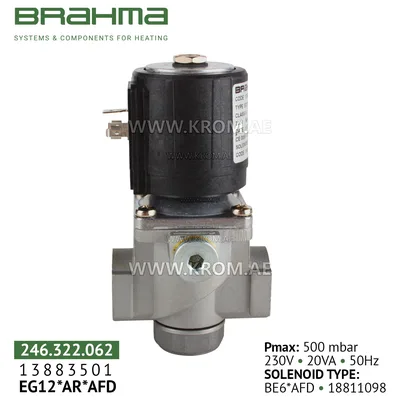 Brahma 13883501 EG12*AR*AFD gas valve