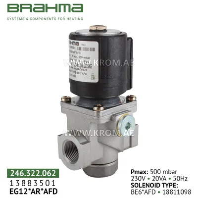 Brahma 13883501 EG12*AR*AFD gas valve