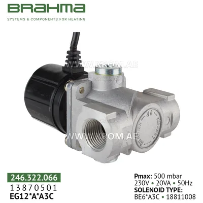 Brahma 13870501 EG12*A*A3C gas valve