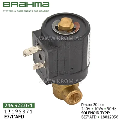 Brahma 13195871 E7/L*AFD oil valve