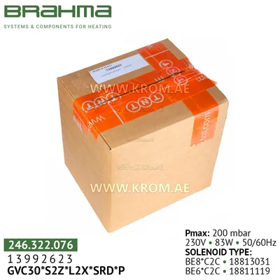 Brahma 13992623 GVC30*S2Z*L2X*SRD*P gas valve