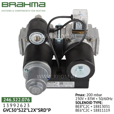 Brahma 13992623 GVC30*S2Z*L2X*SRD*P gas valve