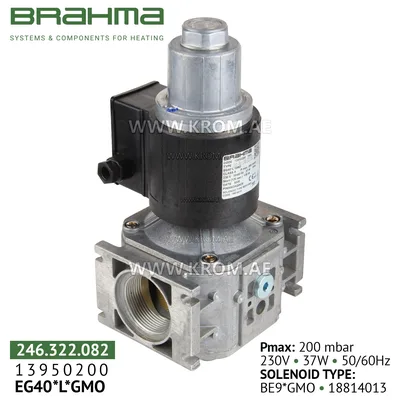 Brahma 13950200 EG40*L*GMO gas valve