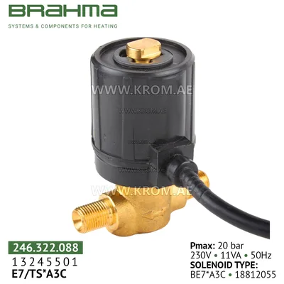 Brahma 13245501 E7/TS *A3C oil valve