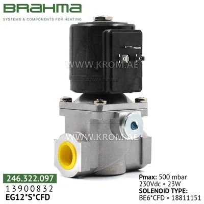 Brahma 13900832 EG12*S*CFD gas valve