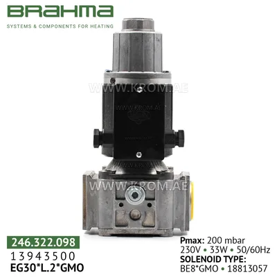 Brahma 13942503 EG30*L2*GMO gas valve