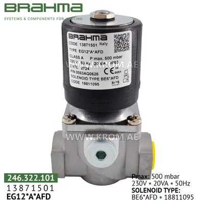 Brahma 13871501 EG12*A*AFD gas valve