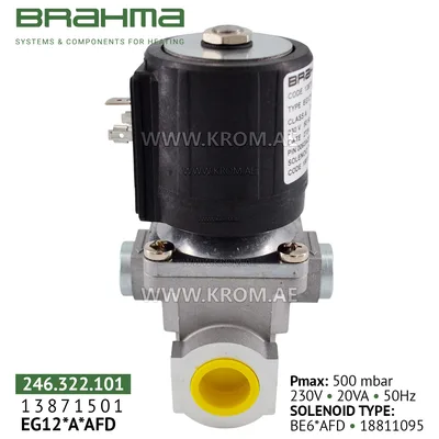 Brahma 13871501 EG12*A*AFD gas valve