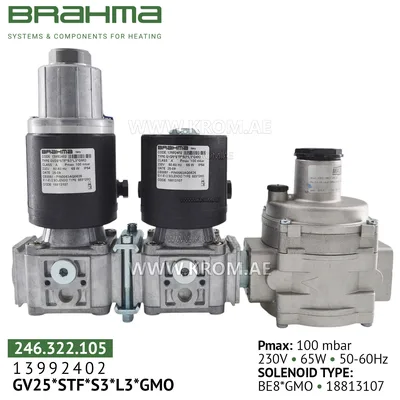Brahma 13992402 GVC25*S3Z*SR3*SRD gas valve