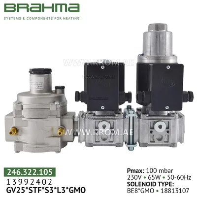 Brahma 13992402 GVC25*S3Z*SR3*SRD gas valve