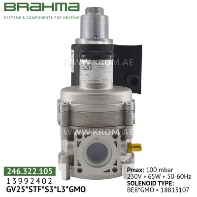 Brahma 13992402 GVC25*S3Z*SR3*SRD gas valve