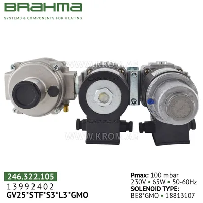 Brahma 13992402 GVC25*S3Z*SR3*SRD gas valve