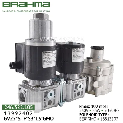 Brahma 13992402 GVC25*S3Z*SR3*SRD gas valve