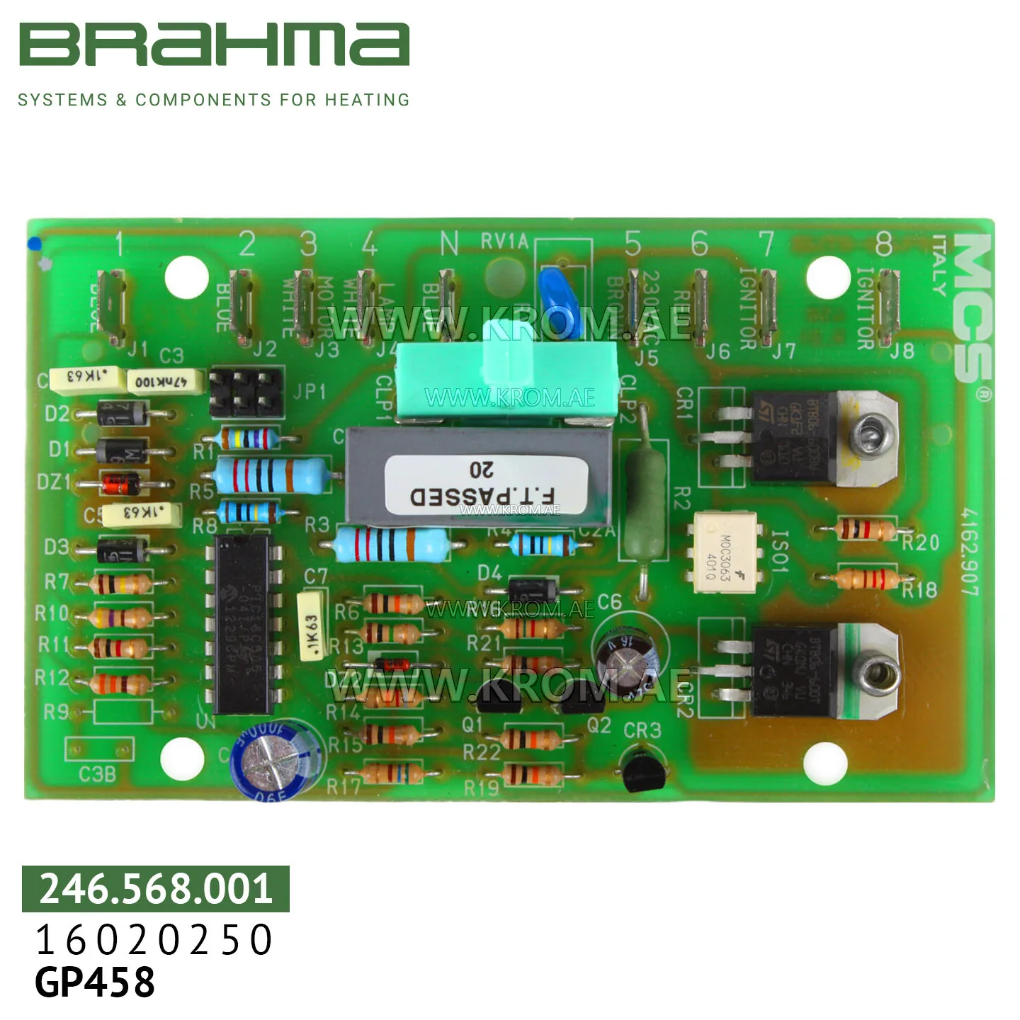 Brahma 16020250 GP 458.1N001 PCB (control board)