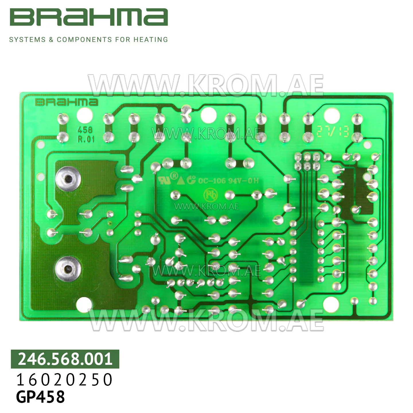Brahma 16020250 GP 458.1N001 PCB (control board)