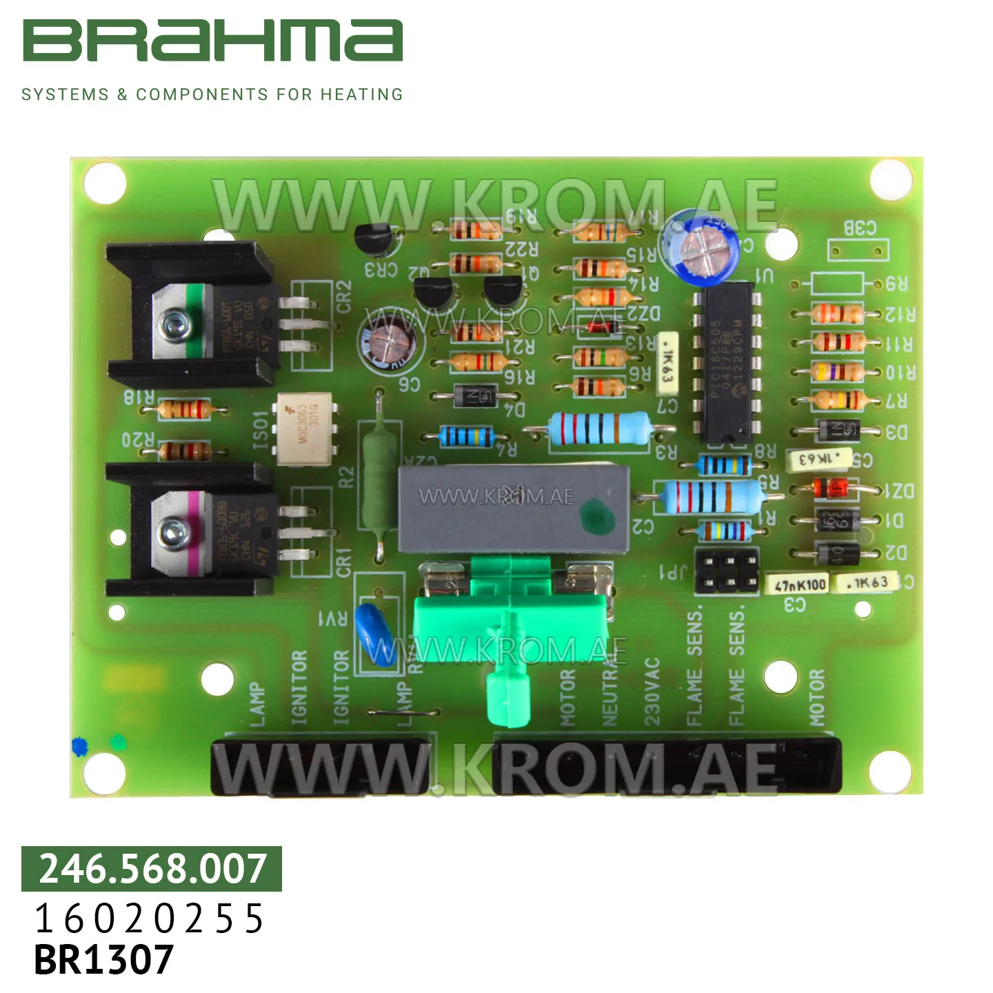 Brahma 16020255 379.1W001 PCB (control board)