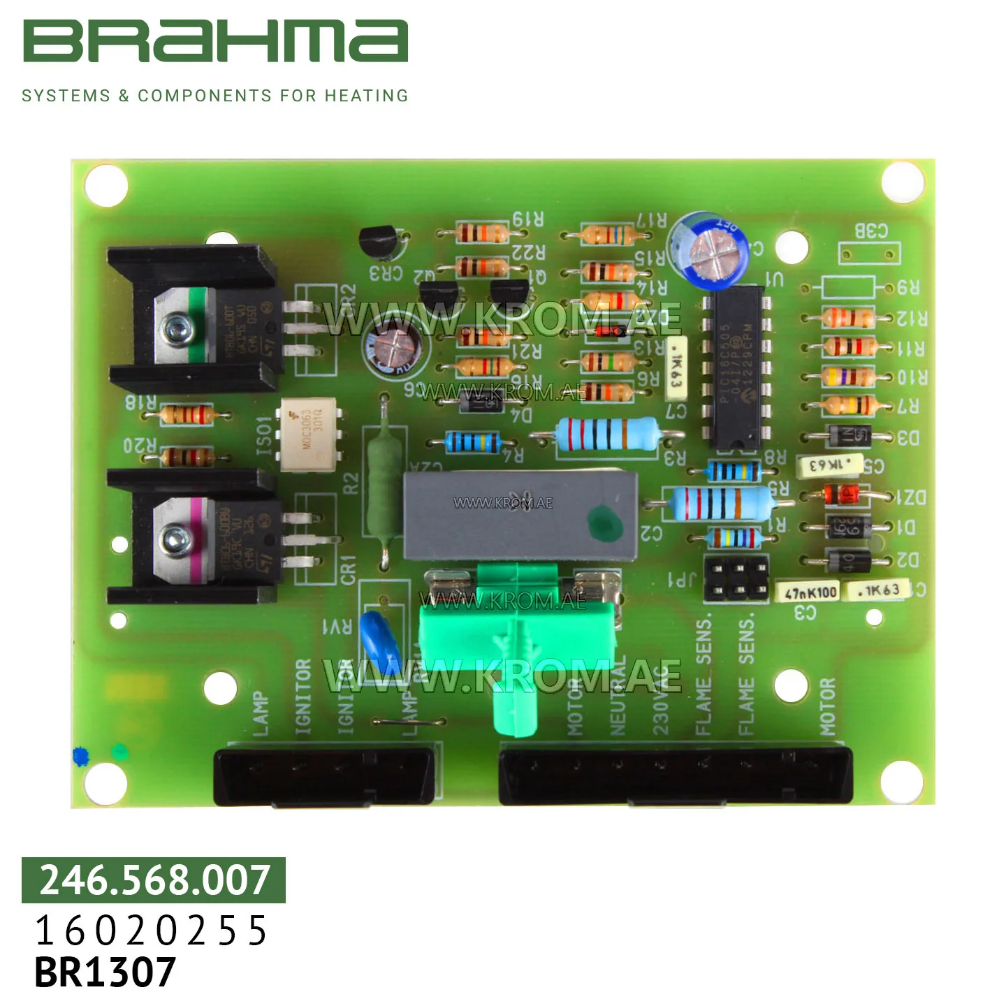 Brahma 16020255 379.1W001 PCB (control board)