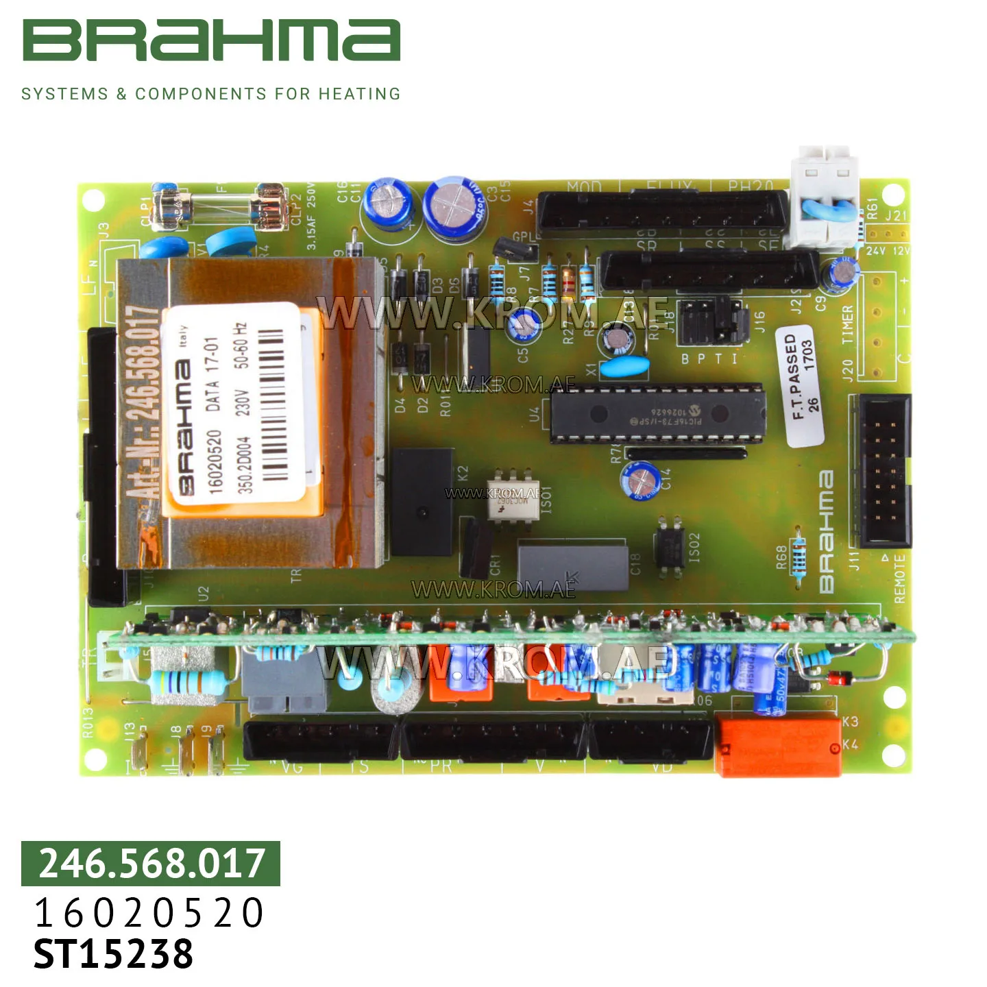 Brahma 16020520 350.2D004 PCB (control board)