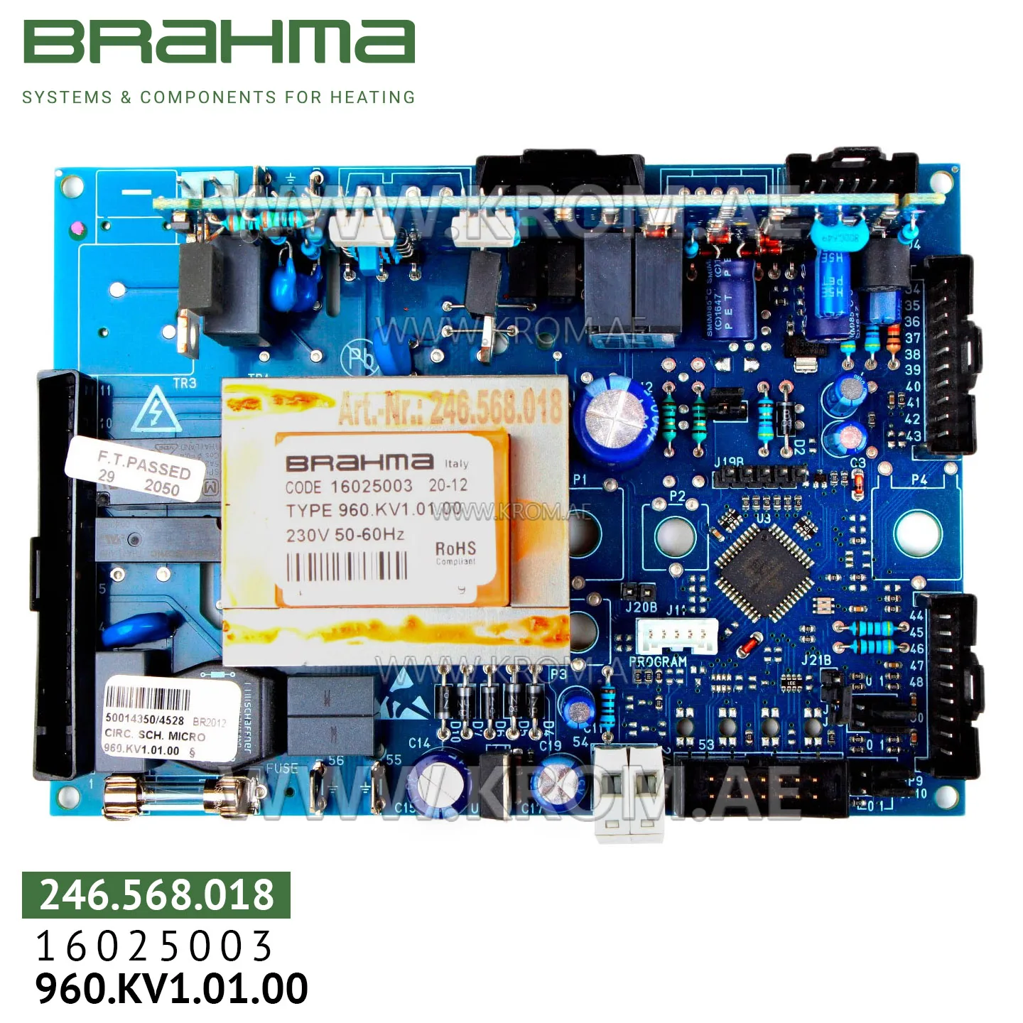 Brahma 16025003 960.KV1.01.00 PCB (control board)