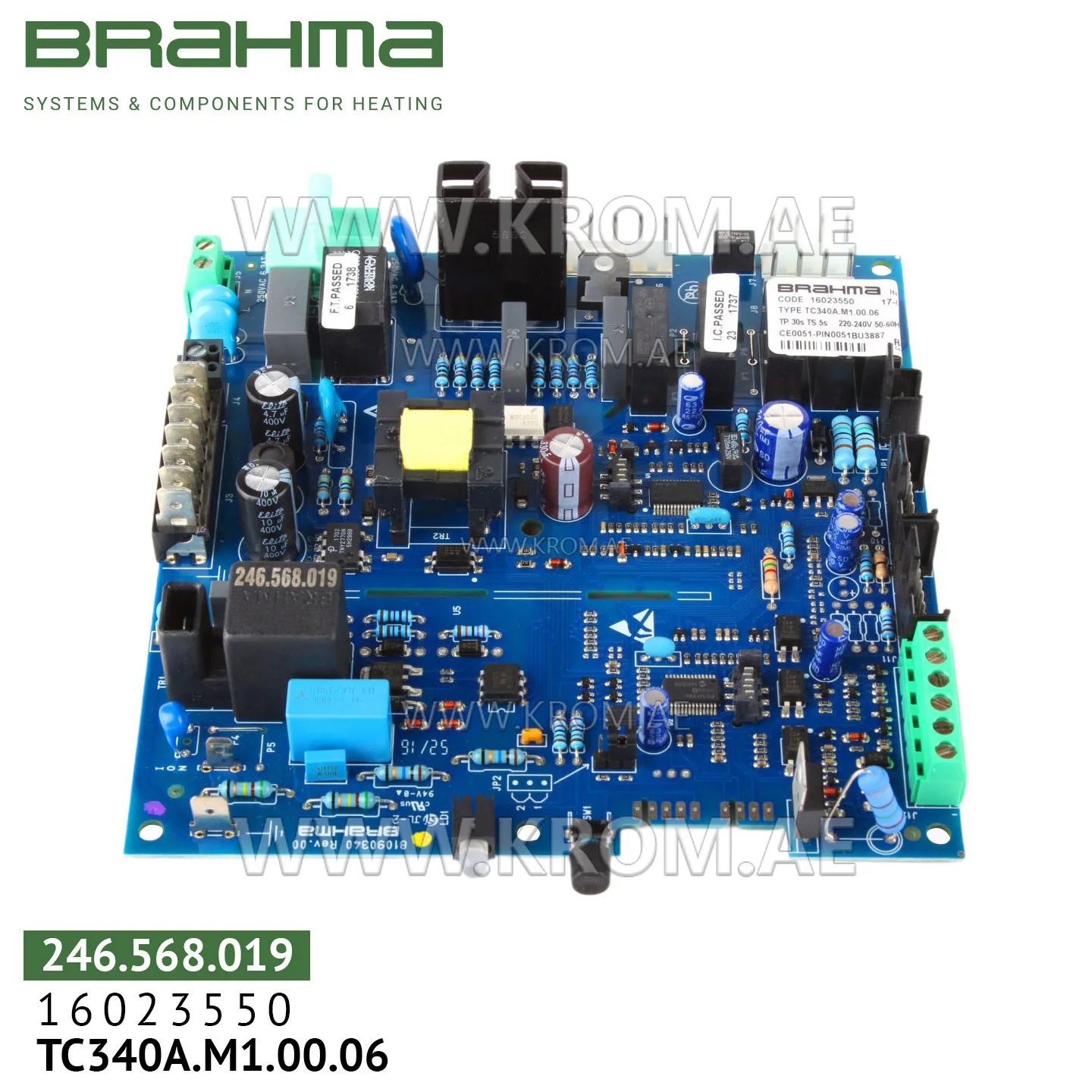 Brahma 16023550 TC340A.M1.00.06 PCB (control board)