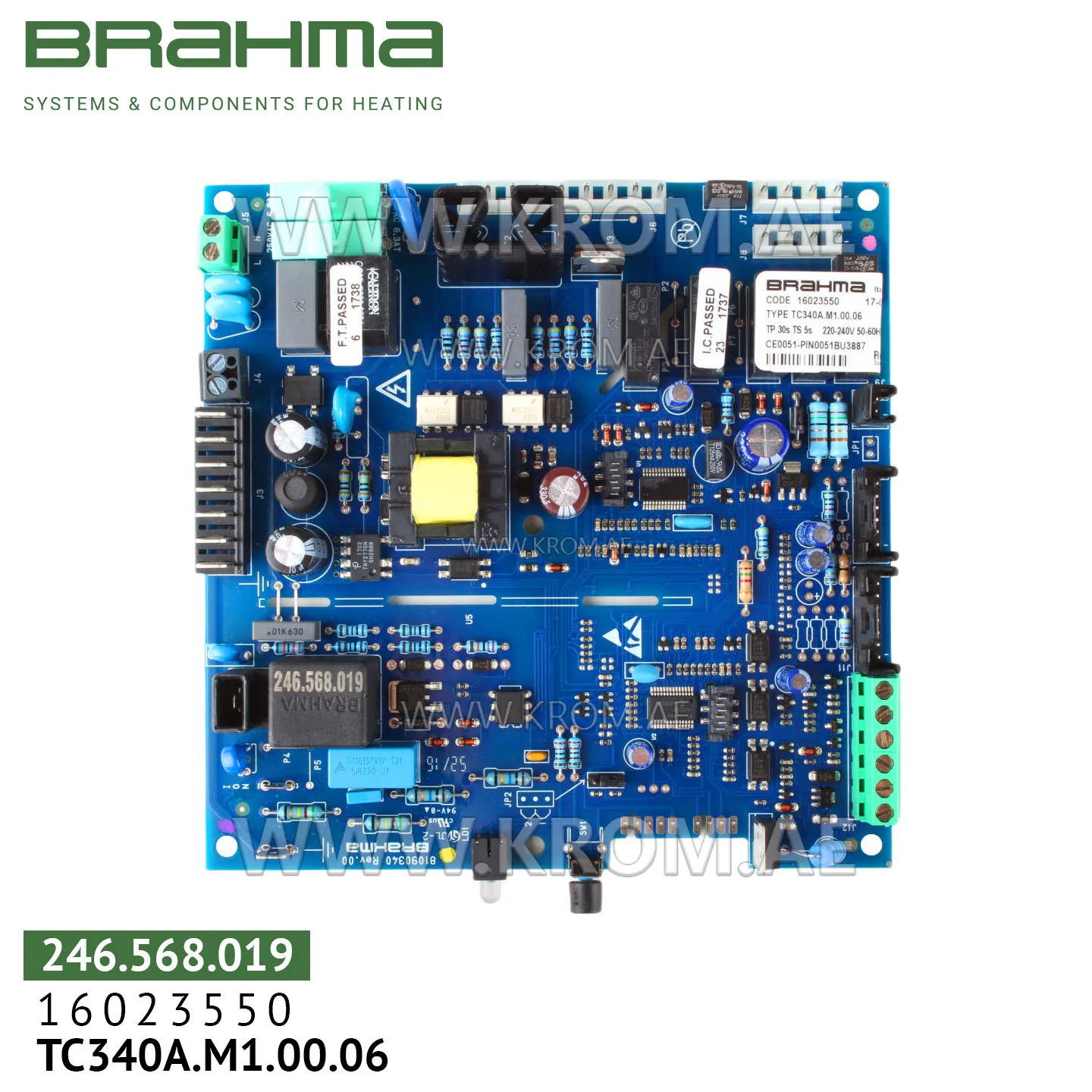 Brahma 16023550 TC340A.M1.00.06 PCB (control board)