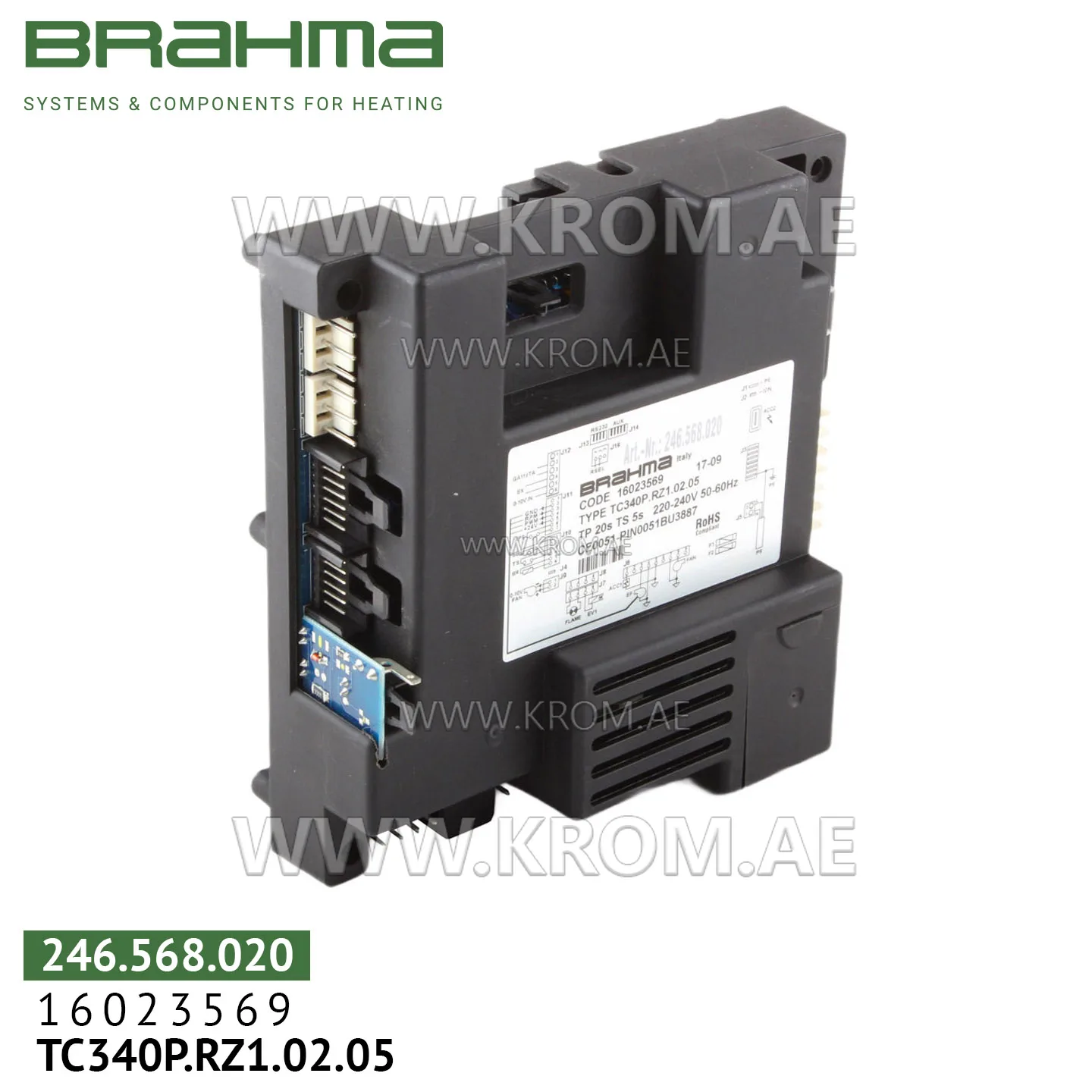 Brahma 16023569 TC340P.RZ1.02.05 PCB (control board)