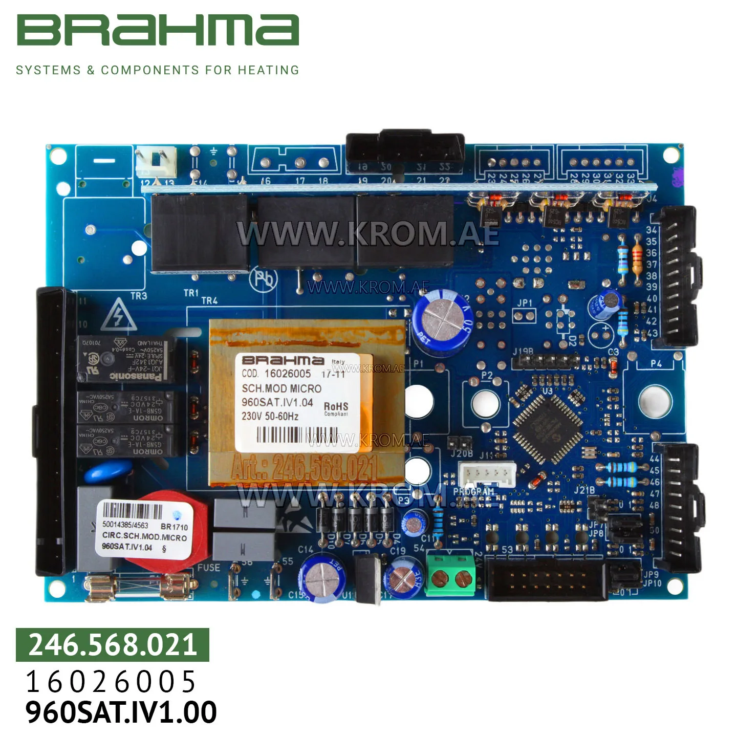Brahma 16026005 960SAT.IV1.0 PCB (control board)
