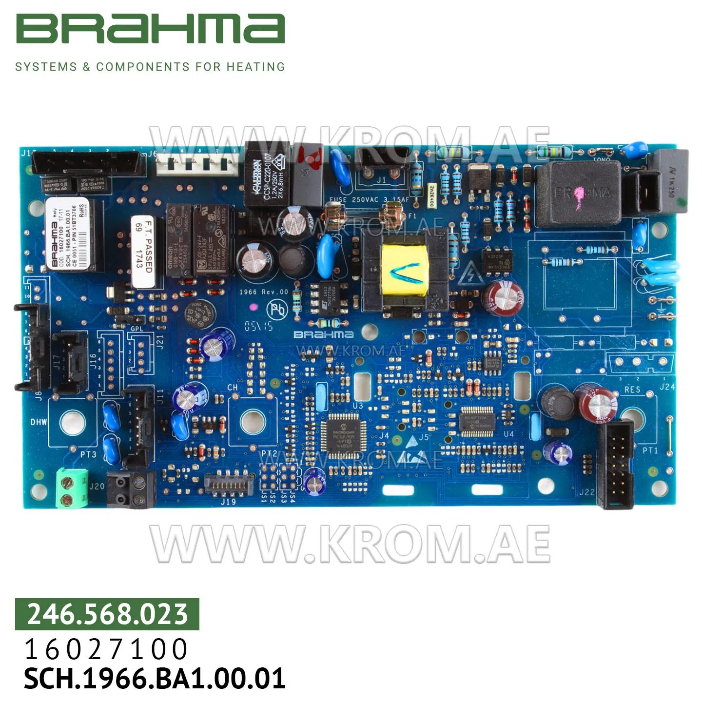 Brahma 16027100 1966.BA1.00.01 PCB (control board)