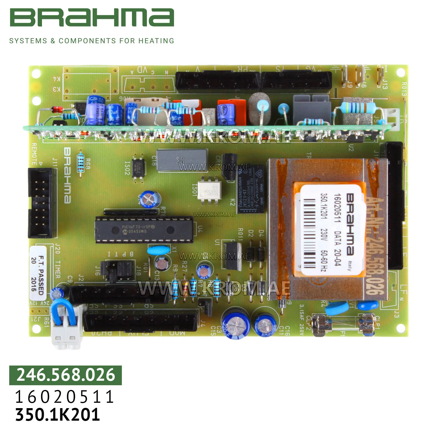 Brahma 16020511 350.1K201 PCB (control board)