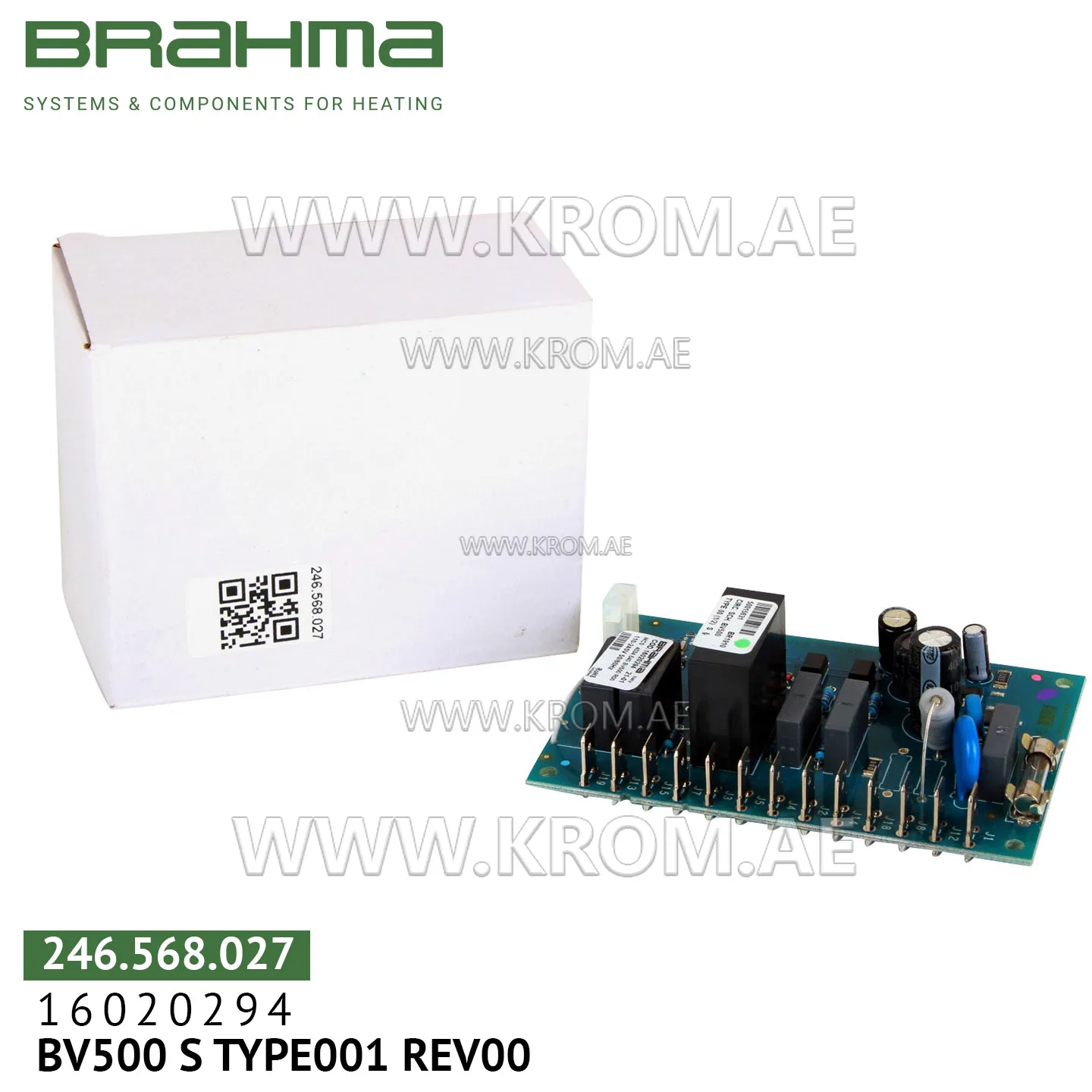 Brahma 16020294 BV500 S TYPE001 PCB (control board)