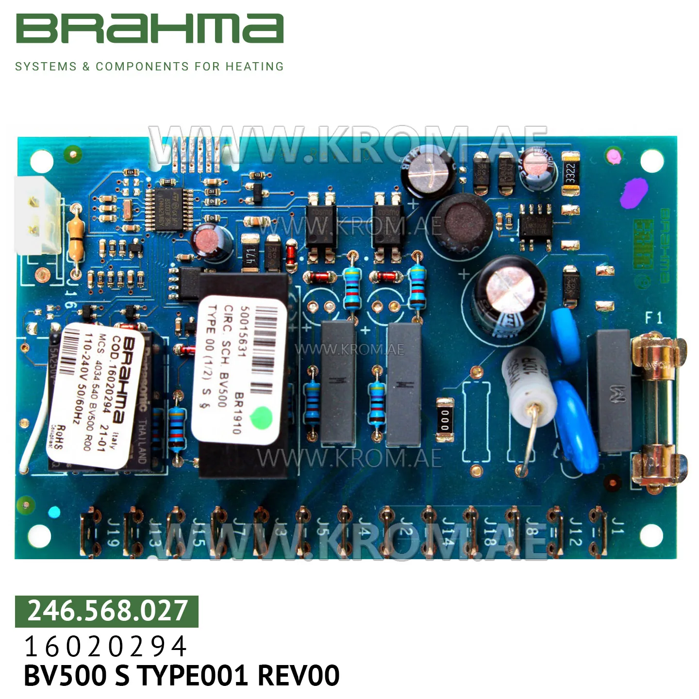 Brahma 16020294 BV500 S TYPE001 PCB (control board)