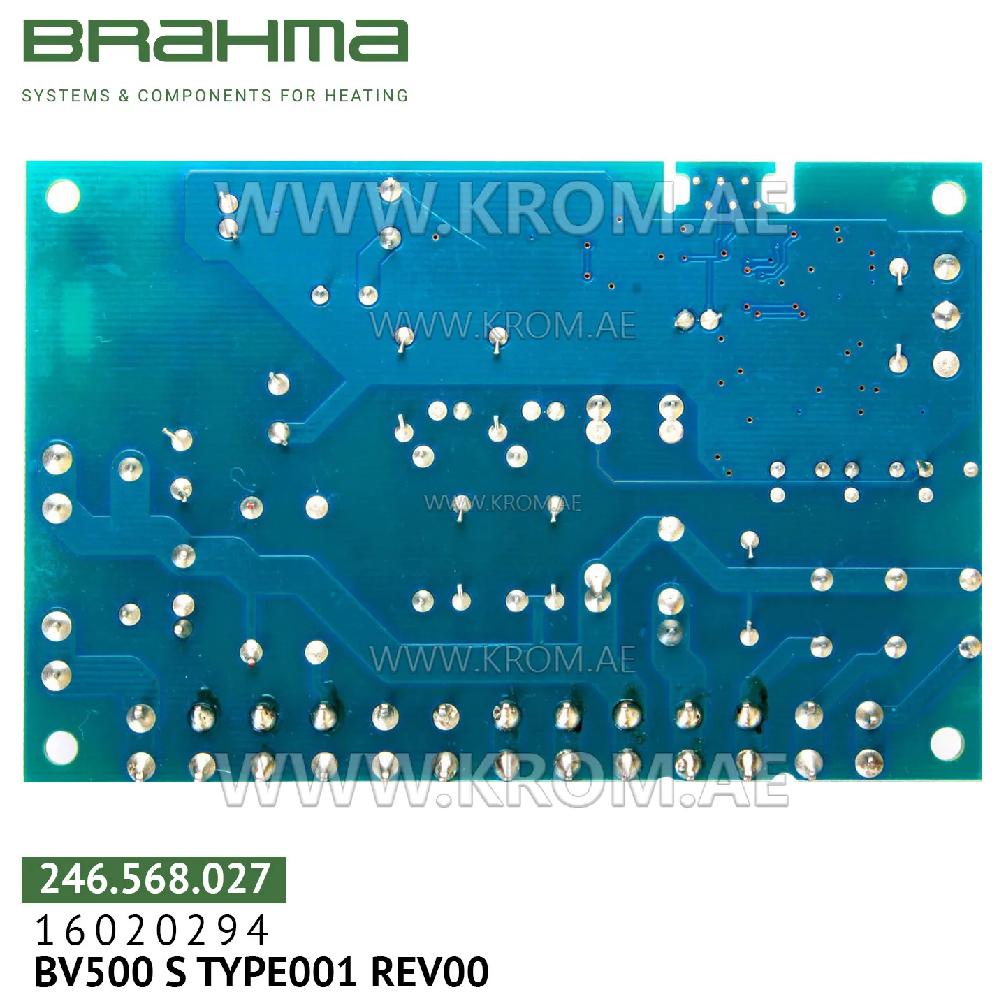 Brahma 16020294 BV500 S TYPE001 PCB (control board)