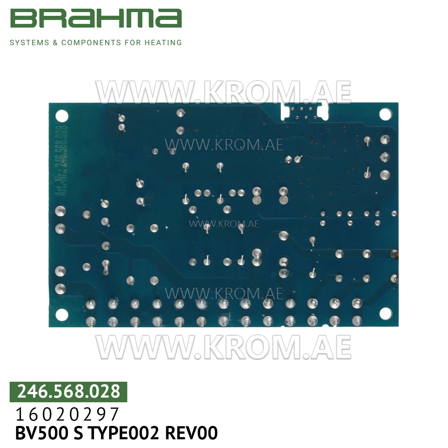 Brahma 16020297 BV500 S TYPE002 PCB (control board)
