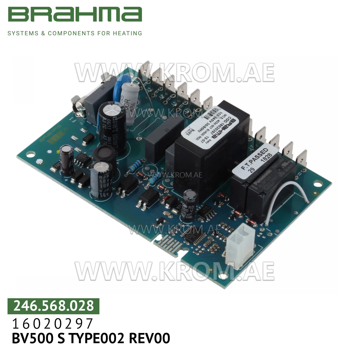 Brahma 16020297 BV500 S TYPE002 PCB (control board)