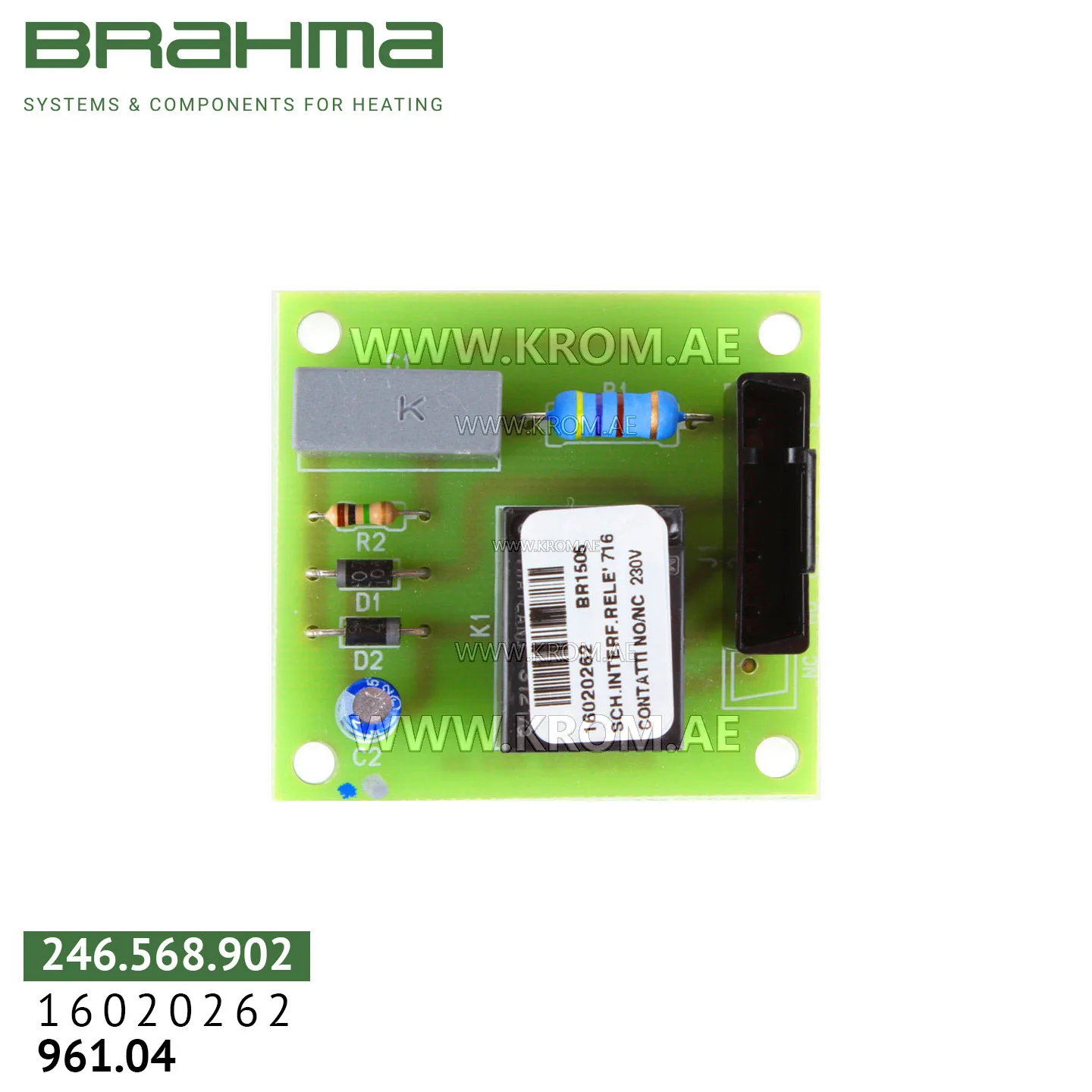 Brahma 16020262 716 PCB (control board)