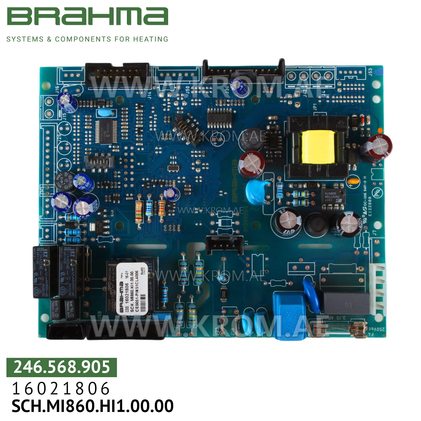Brahma 16021806 MI860.HI1.00.00 PCB (control board)