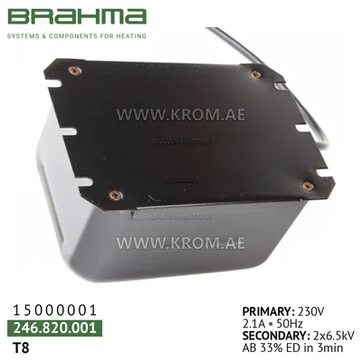Brahma 15000001 T8 ignition transformer