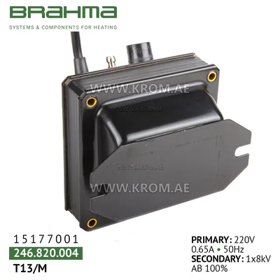 Brahma 15177001 T13/M ignition transformer