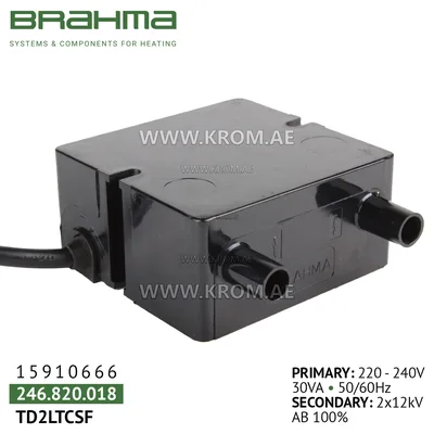 Brahma 15910666 TD2LTCSF ignition transformer