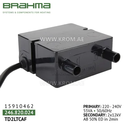 Brahma 15910462 TD2LTCAF ignition transformer